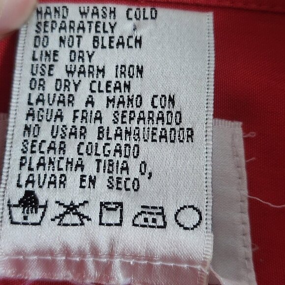 Vtg Lizden Shirt Womens Small Pink Button Front 100% Silk Long Sleeve Pocket Top - Picture 5 of 9